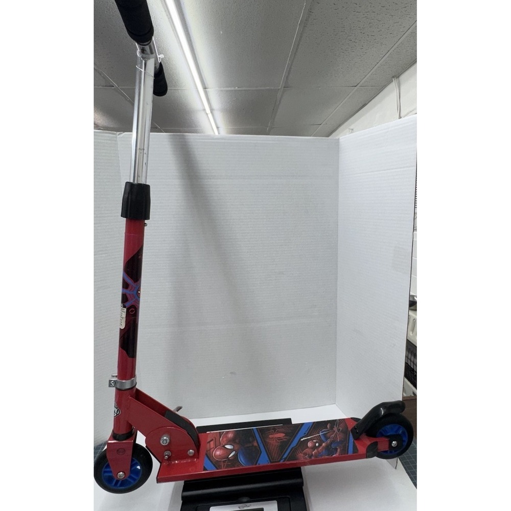 New Marvel Spider Man Inline Folding Kick Scooter Toy Huffy Aluminum Adjustable